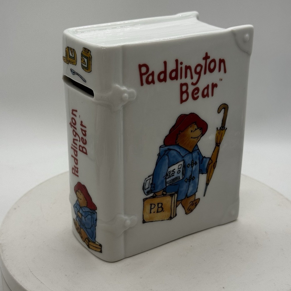 Paddington Bear Savings Book Bank Royal Worcester Ceramic Bank PB